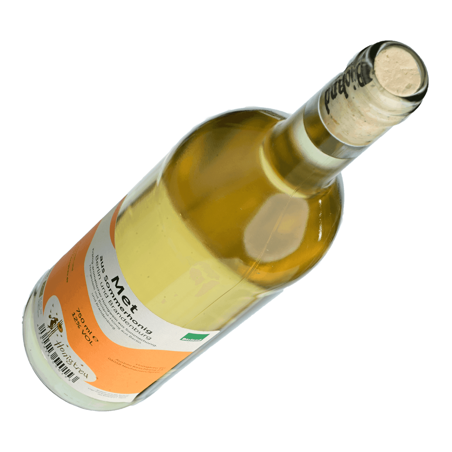 Met aus Sommerhonig von Honigtreu Honigwein Flasche Bioland