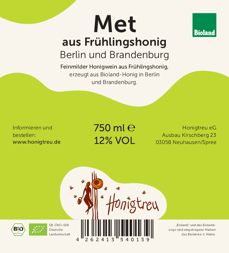 Met aus Frühlingshonig - Honigtreu - regionaler Biohonig