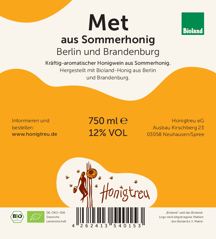 Met aus Sommerhonig - Honigtreu - regionaler Biohonig