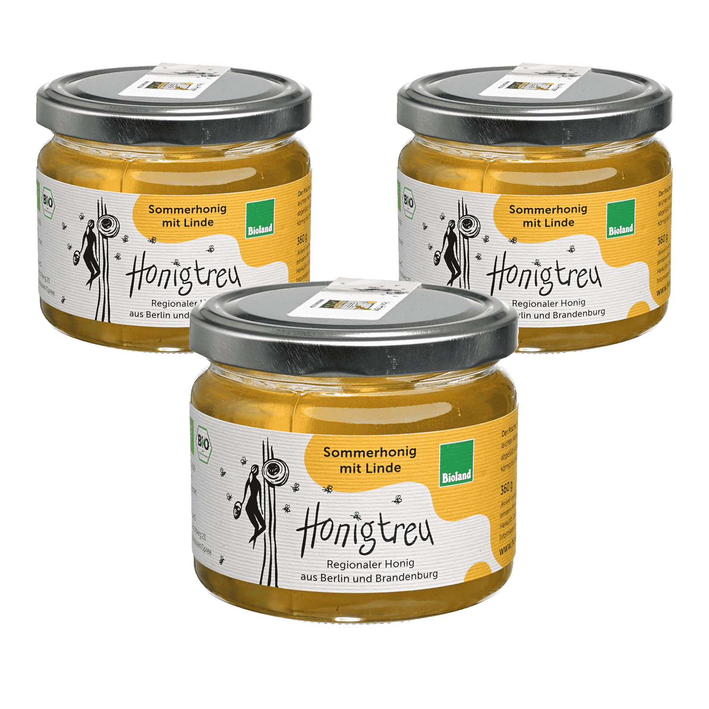 Sommerhonig mit Linde - Honigtreu - regionaler Biohonig