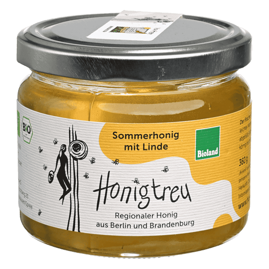 Sommerhonig mit Linde - Honigtreu - regionaler Biohonig