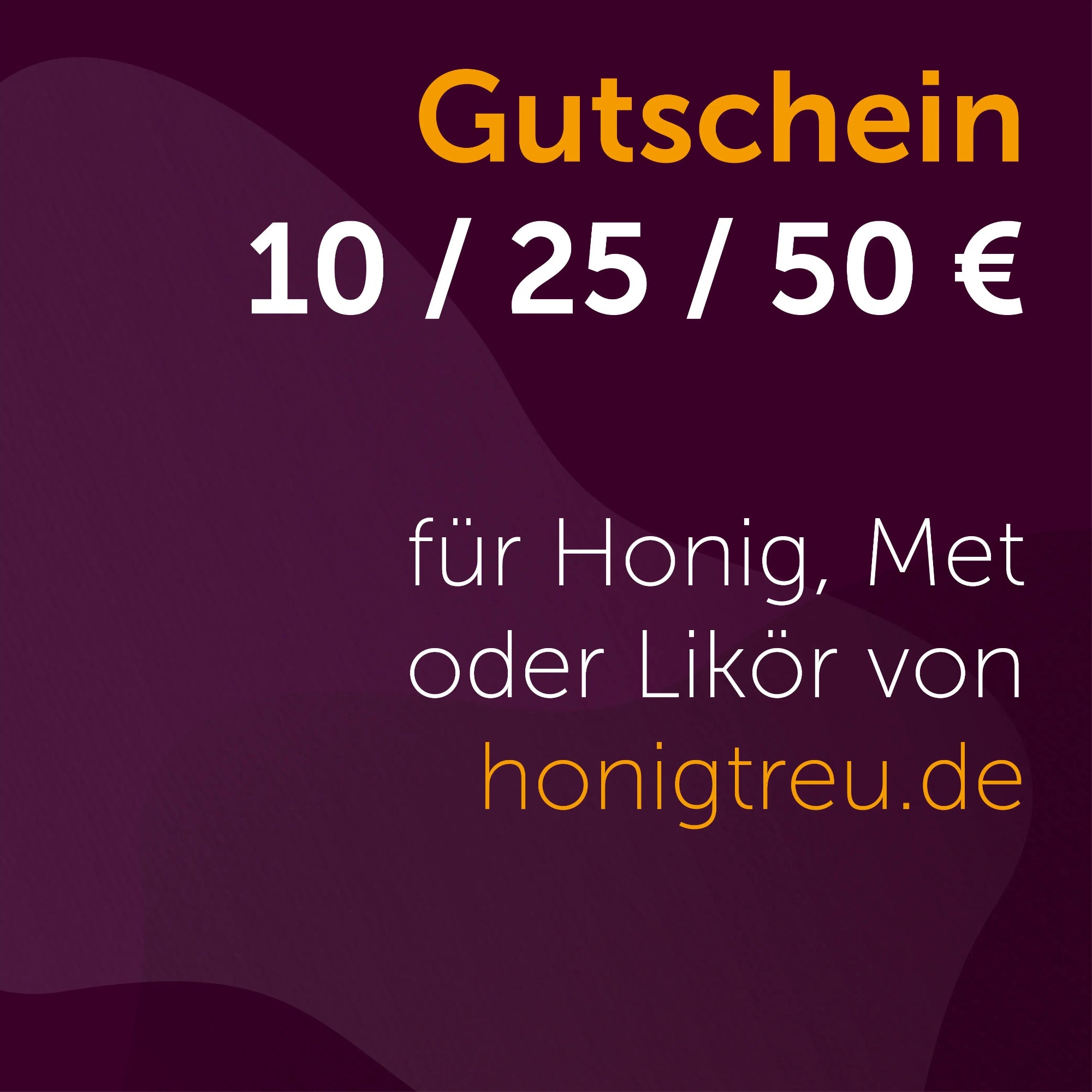 Geschenkgutschein von Honigtreu für regionalen Honig, Met und Likör