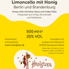 Honig Likör Limoncello - Honigtreu - regionaler Biohonig